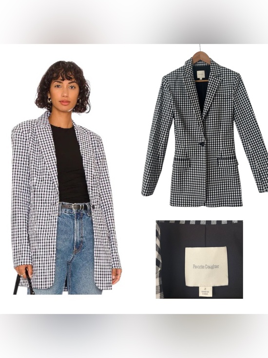 Favorite Daughter Jackets & Blazers - Favorite Daughter Gingham Blazer